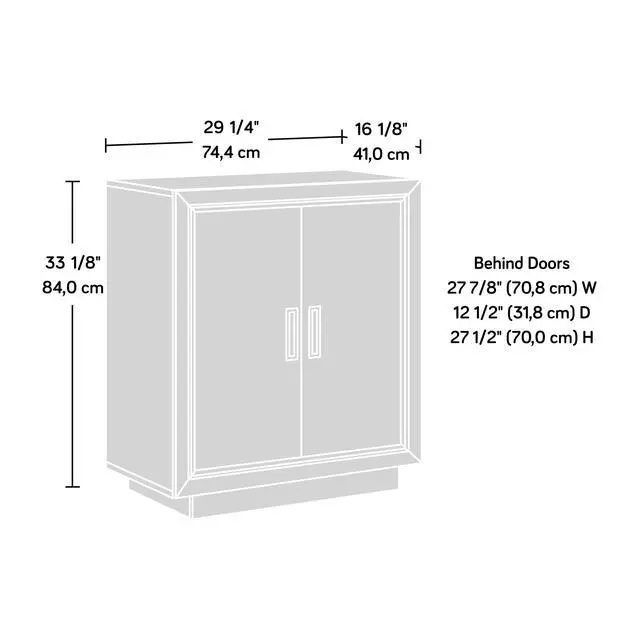 Alt view image 2 of 7 - Storage Cabinet with Functional Design, Medium Gray finish