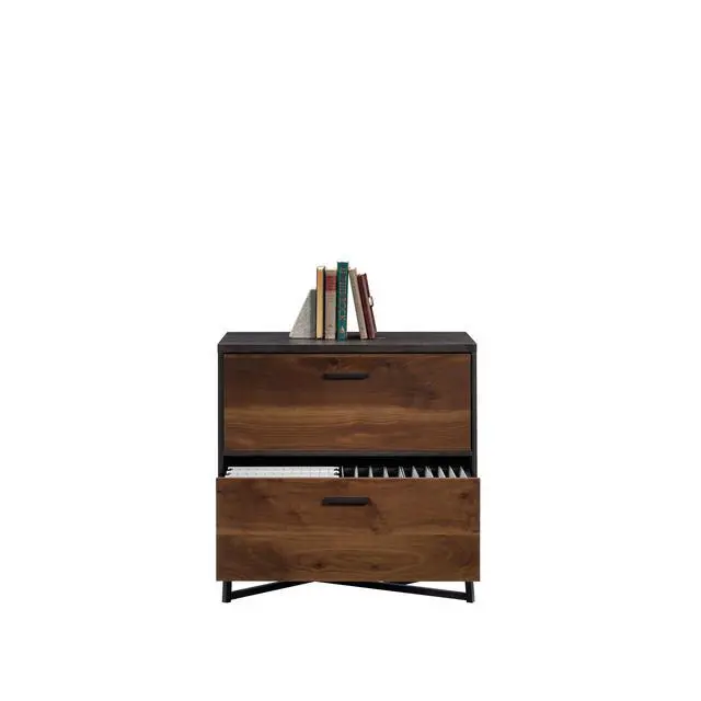 Alt view image 6 of 6 - Lateral File with Modern Design, Dark Walnut finish