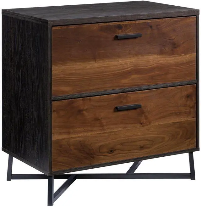 Main image of Lateral File with Modern Design, Dark Walnut finish