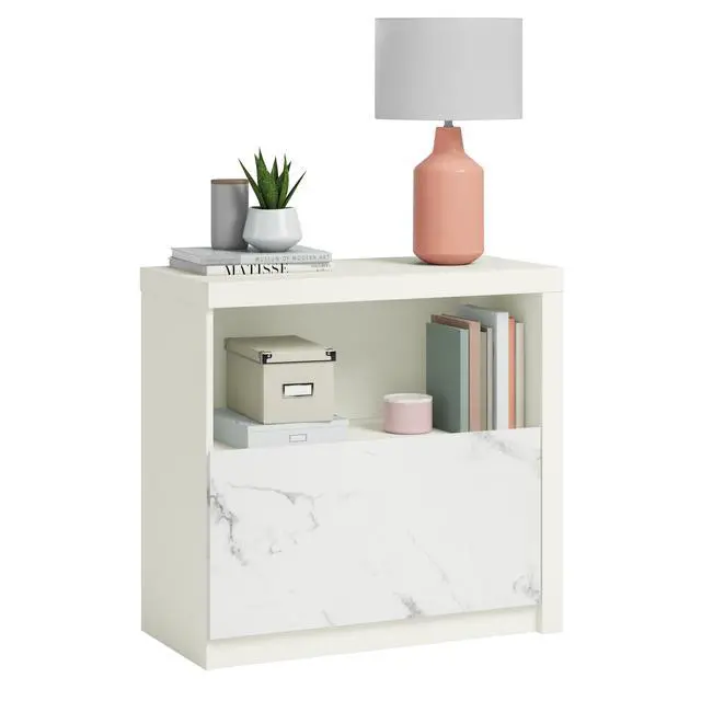 Alt view image 3 of 7 - Lateral File with Cubbyhole Storage, White finish