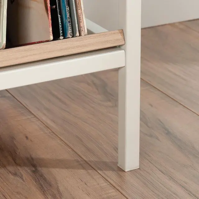 Alt view image 7 of 7 - Accent Storage with Tilted Shelves, Acacia finish