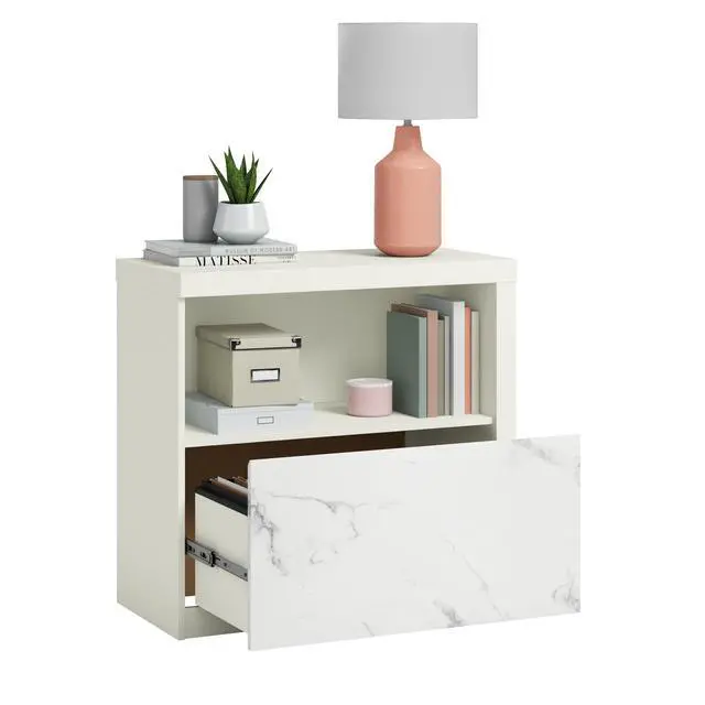 Alt view image 4 of 7 - Lateral File with Cubbyhole Storage, White finish