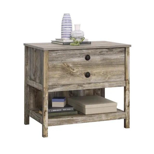 Alt view image 2 of 7 - Lateral File with Rustic Style, Brown finish