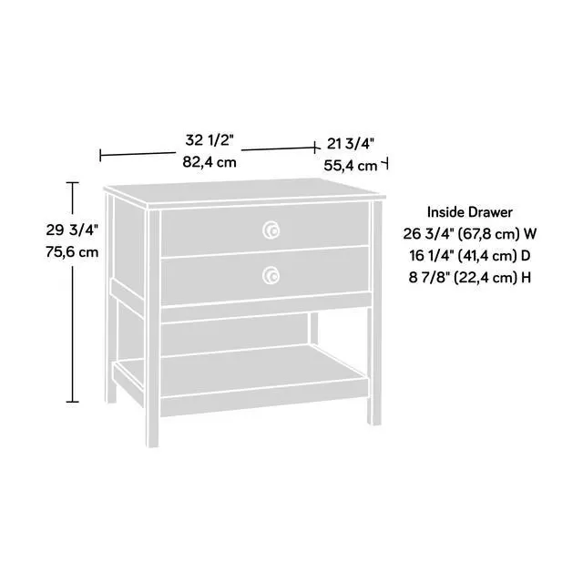 Alt view image 4 of 7 - Lateral File with Rustic Style, Brown finish
