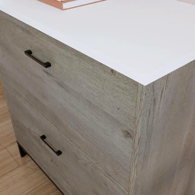 Alt view image 6 of 7 - Lateral File with Full-Extension Slides, Brown finish
