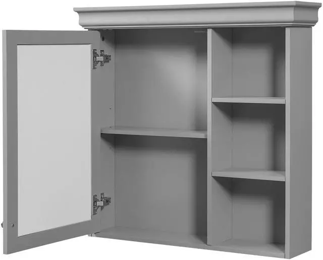 Main image of 30'' x 28'' Bathroom Medicine Cabinet with Mirror, Wall Mounted Mirror Cabinet with Storage Organizer, Over the Toilet Storage Storage Cabinet for Bathroom