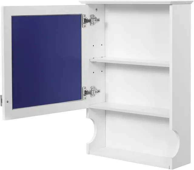 Main image of 20'' Wall Mounted Bathroom Storage Cabinet with Mirror, Wall Mounted Home Storage with Door, Mirrored Wall Medicine Cabinet