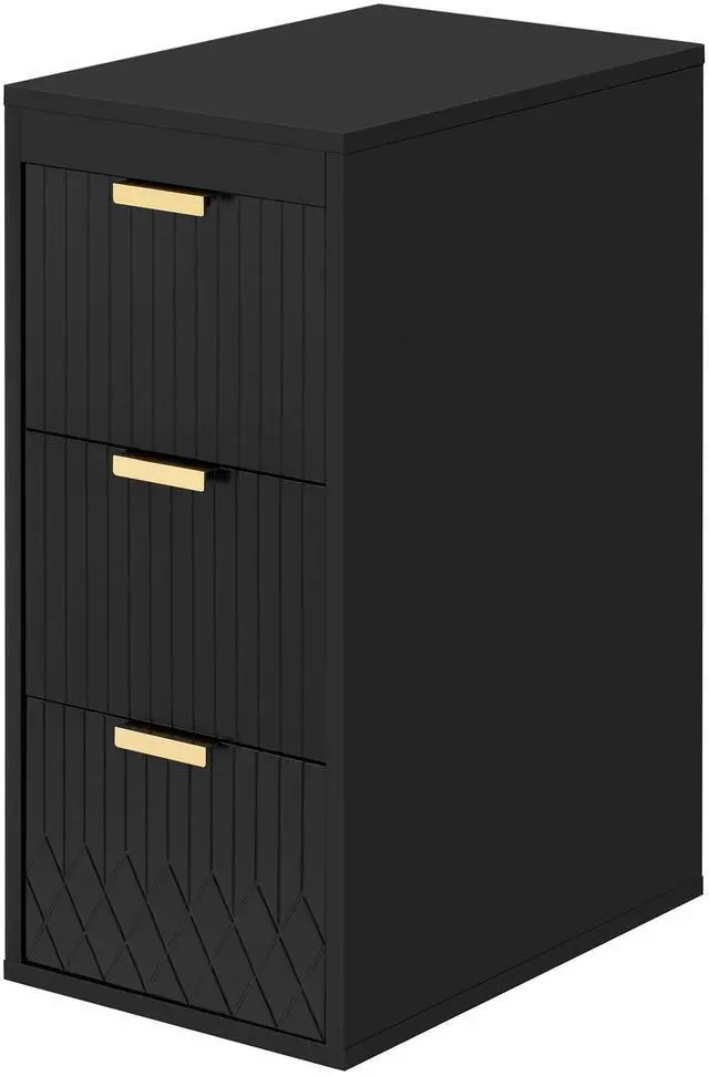 Main image of Wall Mounted Floating Cabinet, 12inch Side Cabinet with Drawers, Mutifunctional Cabinet for Bathroom, Living Room (Bathroom Vanity Not Included)