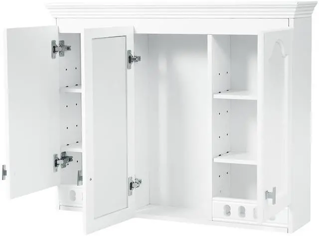 Main image of 35 inch Wall-Mount All-in-One Mirror Cabinet with Adjustable Shelves, Soft-Closing Hinges, for Bathroom Vanity, Living Room, Bedroom Storage Organizer