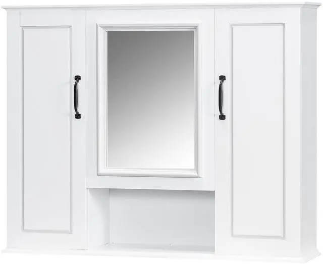 Main image of 36'' Medicine Cabinet, Wall Mounted Bathroom Storage Cabinet, Modern Bathroom Wall Cabinet with Mirror, Mirror Cabinet with 3 Doors (Not Include Bathroom Vanity )