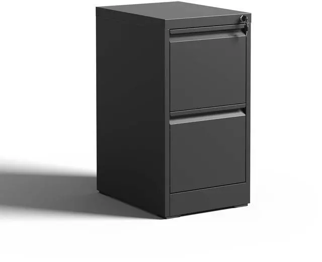 Main image of 2 Drawer Metal Vertical File Cabinet with Lock Office Home Steel Vertical File Cabinet for A4 Legal/Letter Size