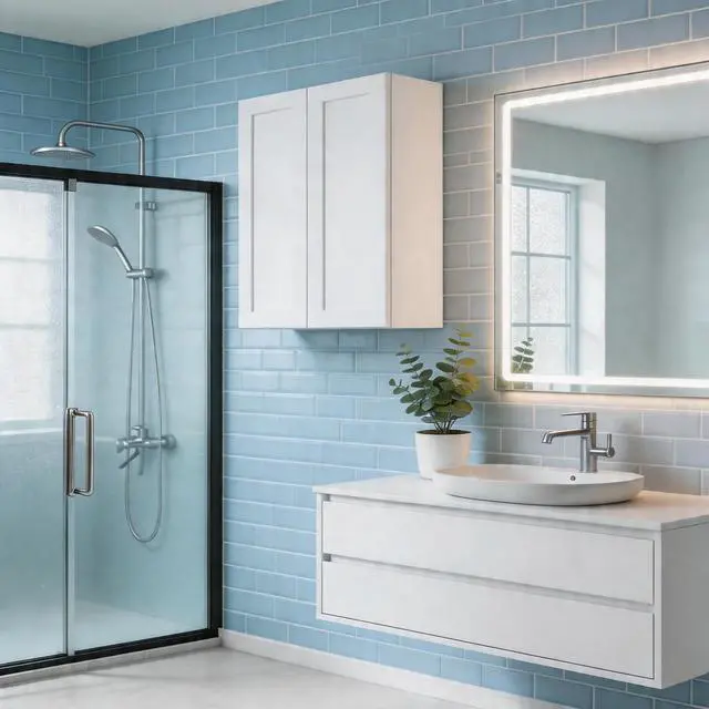 Alt view image 2 of 7 - 33 Inch White Shaker Double Door Wall Cabinet Solid Wood with 2 adjustable shelves Ready to Assemble for Kitchen,Bathroom,Laundry and Garage Storage(33"W×12"D×42"H)