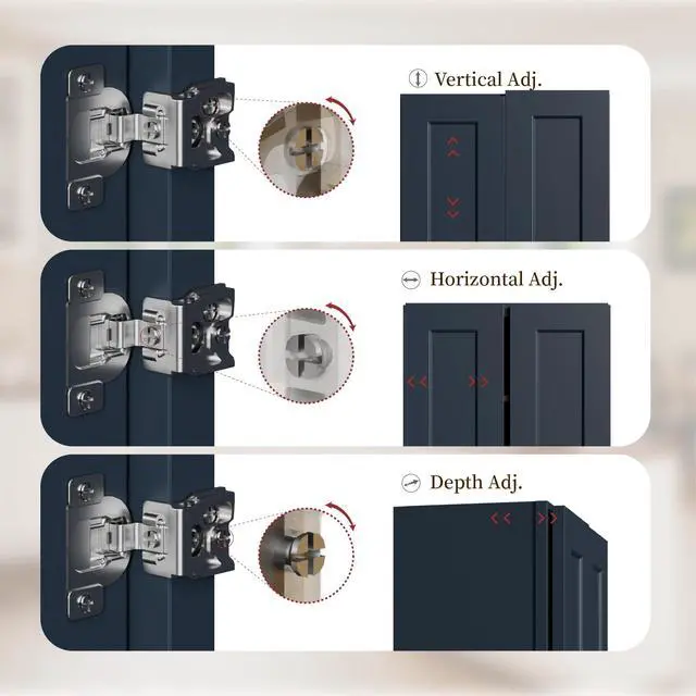 Alt view image 6 of 7 - 33" Navy Blue Shaker Wall Cabinet Solid Wood with 3 Adjustable Shelves Ready-to-Assemble for Kitchen, Bathroom, Laundry, and Garage Storage (33"W×12"D×42"H)