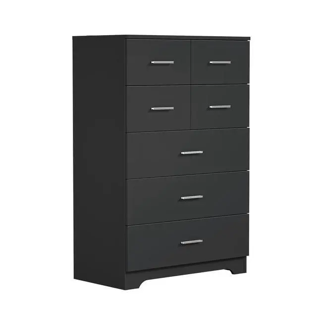 Alt view image 4 of 7 - Wooden 7-Drawer Storage Cabinet with Built-In Outlet Durable Organizer for Bedroom, Living Room, and Office