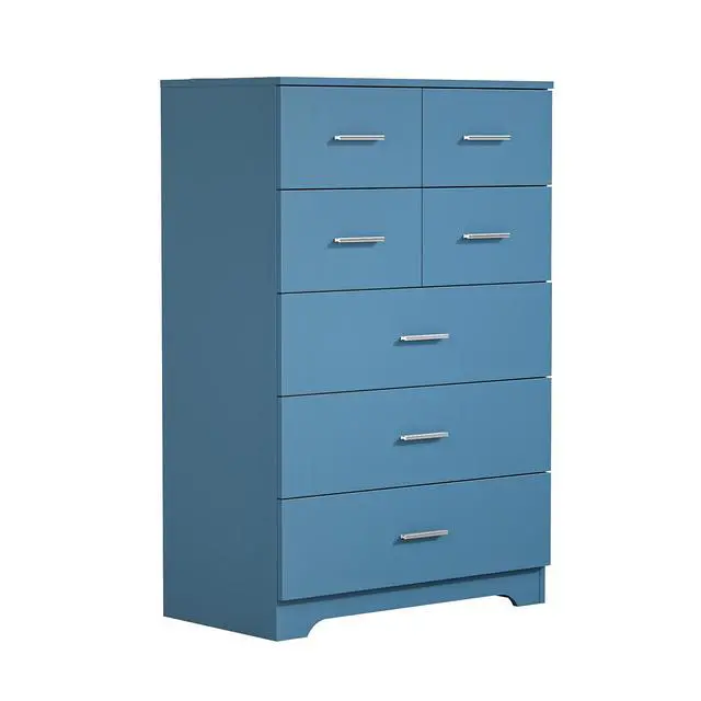 Alt view image 3 of 7 - Wooden 7-Drawer Storage Cabinet with Built-In Outlet Durable Organizer for Bedroom, Living Room, and Office