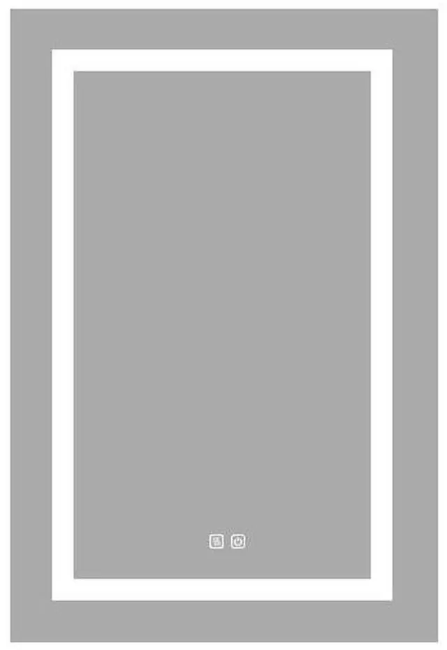 Main image of Bathroom Wall Cabinet Matte Black Medicine Cabinet with Mirror,with LED Light