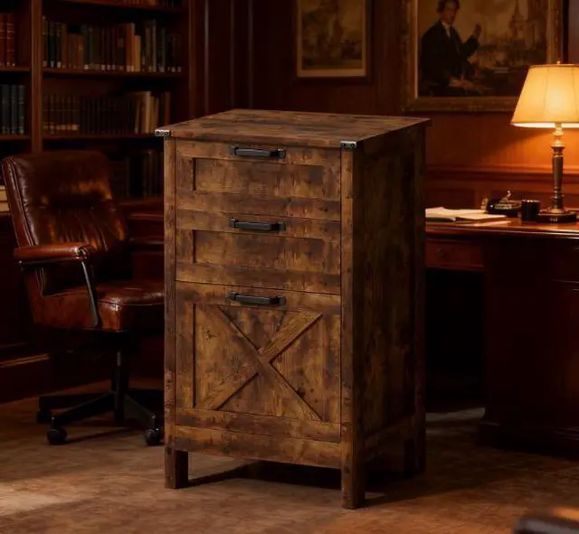 Main image of Office Storage Cabinet,Vertical File Cabinet with 3 Drawers,For Home and Office