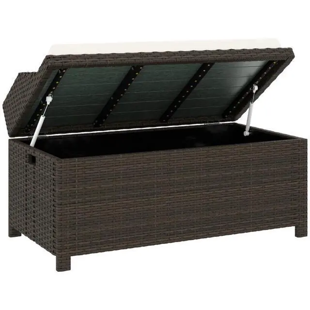Alt view image 7 of 7 - Storage Box,Outdoor Wicker Storage Bench