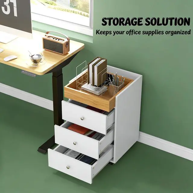 Alt view image 7 of 7 - Mobile File Cabinet,Office Storage Cabinet