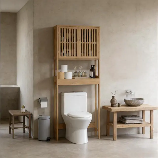 Main image of Bathroom Storage Cabinet,Over the Toilet Cabinet,Slim Storage Cabinet