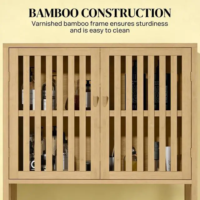 Alt view image 2 of 7 - Bathroom Storage Cabinet,Over the Toilet Cabinet,Slim Storage Cabinet