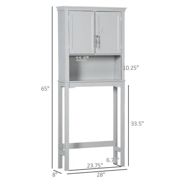 Alt view image 7 of 7 - Home Bathroom Storage Organizer,Over The Toilet Storage Cabinet