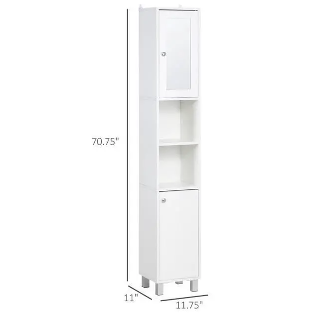Alt view image 6 of 7 - Freestanding Tower Cabinet,Tall Bathroom Storage Cabinet,Foyer Storage Cabinet