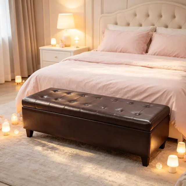 Main image of Contemporary Style Bench,Tufted Bench,Ottoman Storage Bench