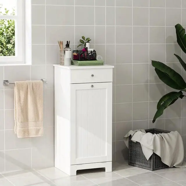 Main image of Freestanding Storage Cabinet,Laundry Cabinet,Laundry Hamper Cabinet,Elegant Room Storage Cabinet