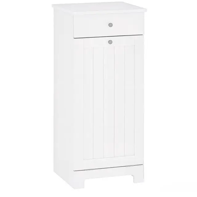 Alt view image 7 of 7 - Freestanding Storage Cabinet,Laundry Cabinet,Laundry Hamper Cabinet,Elegant Room Storage Cabinet