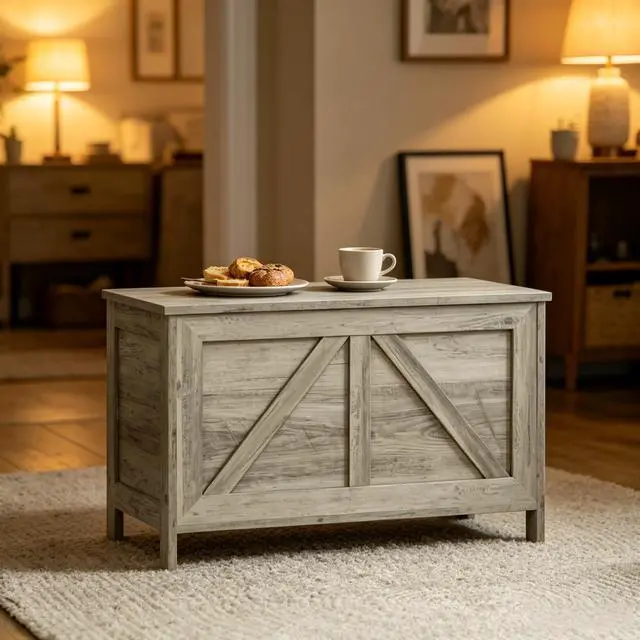 Alt view image 4 of 7 - Living Room Storage Bench,Storage Bench,Entryway Table,Bedroom Bench