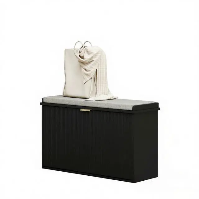 Alt view image 3 of 7 - Elegant Hall Shoe Cabinet,Storage Bench,Shoe Bench