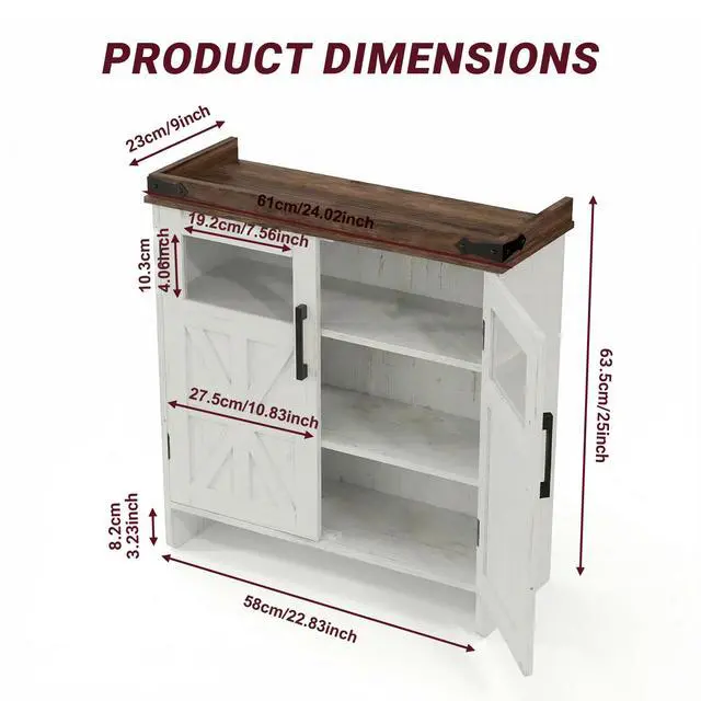 Alt view image 4 of 7 - Bathroom Wall Cabinet Over Toilet with Adjustable Shelves, Medicine Cabinet Storage Organizer for Bathroom Kitchen Garage, Hanging Towel Hook, Space Saving