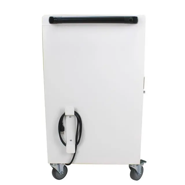 Alt view image 7 of 7 - 30+2Bay Mobile School Charging Cart Station for Chromebook, Tablet and Laptop Computer with Power Strip Included, Assembly Required-WHITE