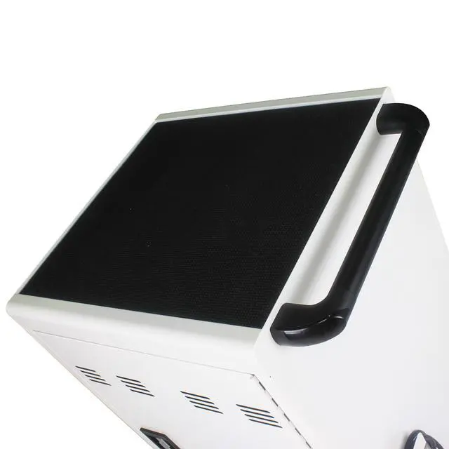 Alt view image 5 of 7 - 30+2Bay Mobile School Charging Cart Station for Chromebook, Tablet and Laptop Computer with Power Strip Included, Assembly Required-WHITE