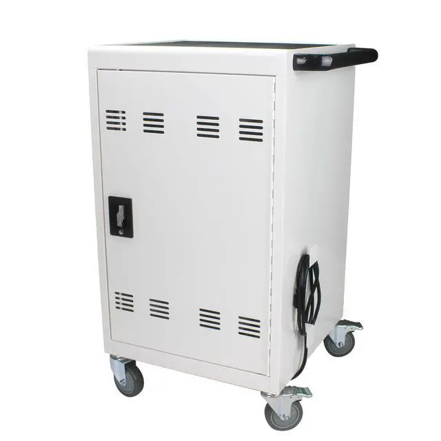 Alt view image 6 of 7 - Mobile Charging Cart and Cabinet for Tablets Laptops 31+4-Device
