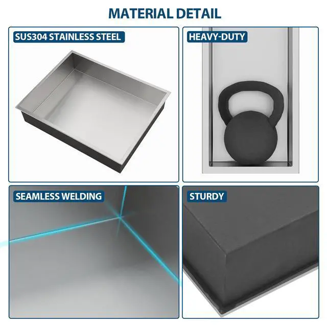 Alt view image 7 of 7 - 19" x 15" Stainless Steel Shower Niche, Brushed Nickel