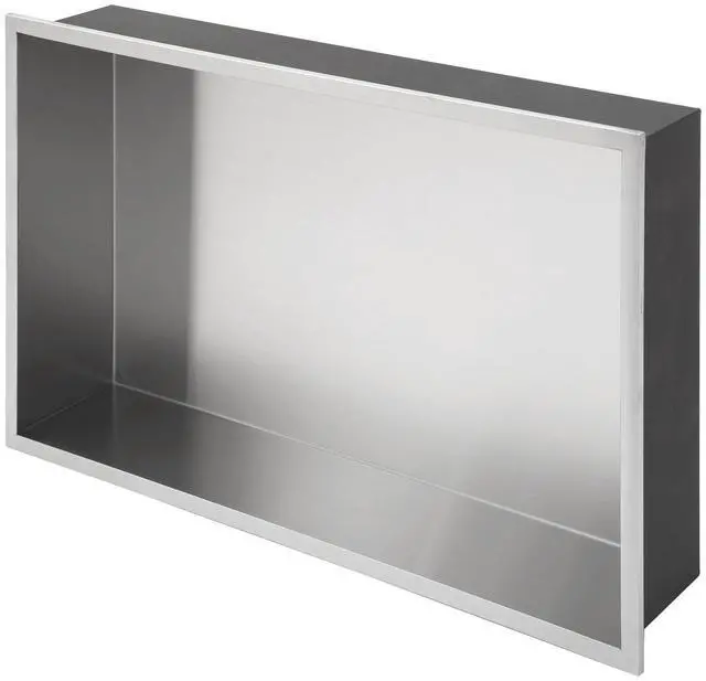 Main image of 21" x 13" Stainless Steel Shower Niche, Brushed Nickel