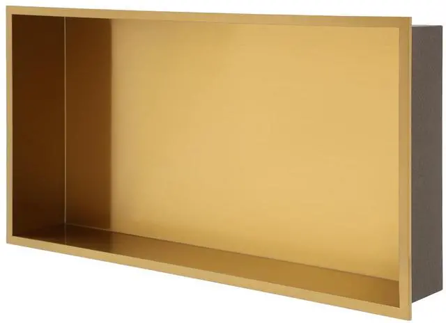 Main image of 25" x 13" Stainless Steel Shower Niche, Gold