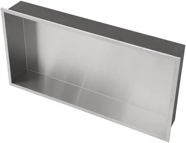 Main image of 25" x 13" Stainless Steel Shower Niche, Brushed Nickel
