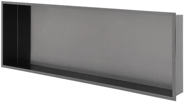 Main image of 37" x 13" Stainless Steel Shower Niche, Gunmetal Black