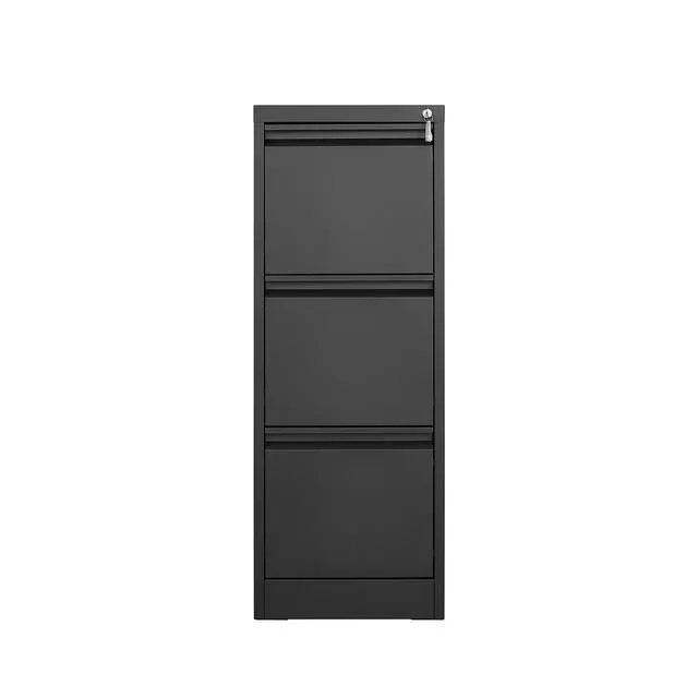 Alt view image 5 of 7 - Vertical 3 Drawer Locking File Cabinet, Steel Home Office Storage Cabinet Suitable for Letter, A4 and Legal Size Files