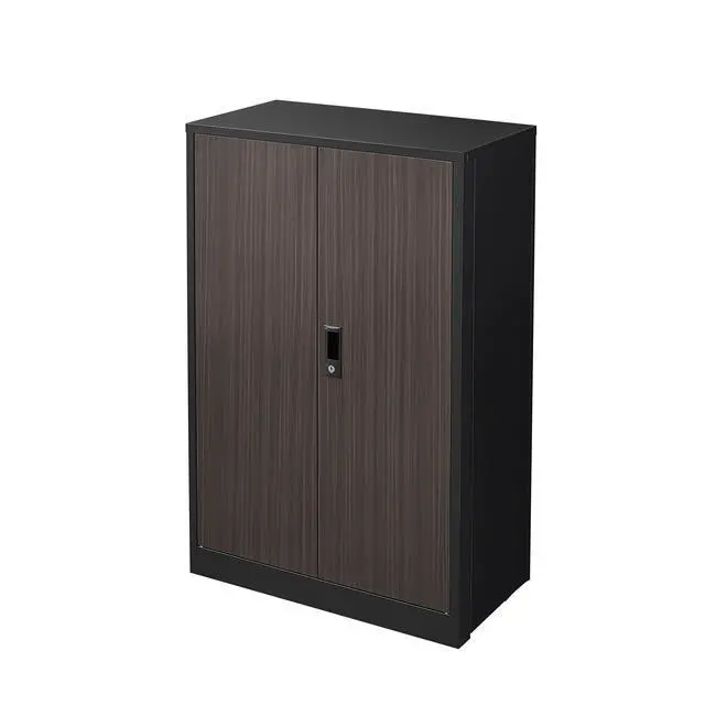 Alt view image 4 of 7 - Metal Storage Cabinet with Locking Doors and Adjustable Shelf, Folding Filing Storage Cabinet , Folding Storage Locker Cabinet for Home Office,School,Garage, Black