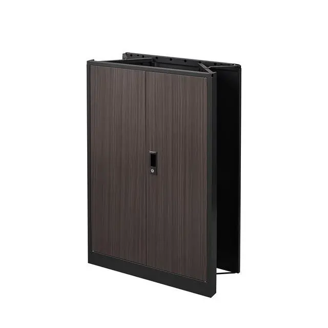 Alt view image 7 of 7 - Metal Storage Cabinet with Locking Doors and Adjustable Shelf, Folding Filing Storage Cabinet , Folding Storage Locker Cabinet for Home Office,School,Garage, Black