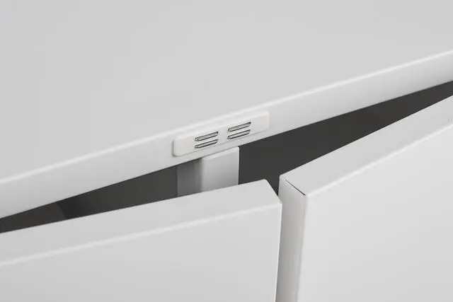 Alt view image 5 of 6 - Rolling Printer Stand with File Cabinet Door & Open Shelf, Mobile Lateral Filing Cabinet for Home Office, Fits Letter/Legal/A4 Files