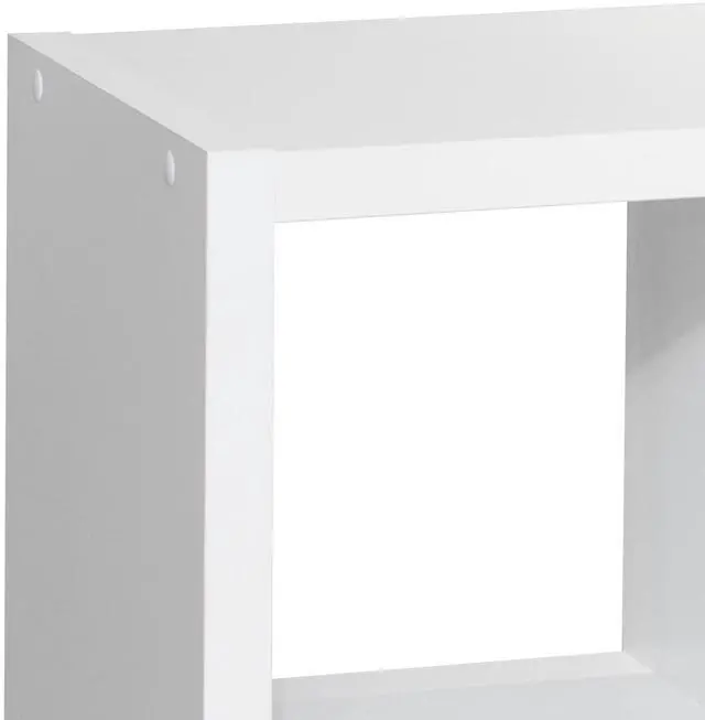 Alt view image 5 of 6 - Smart Cube 8-Cube Organizer Storage with Opened Back Shelves,2 X 4 Cube Bookcase Book Shleves for Home, Office (White)