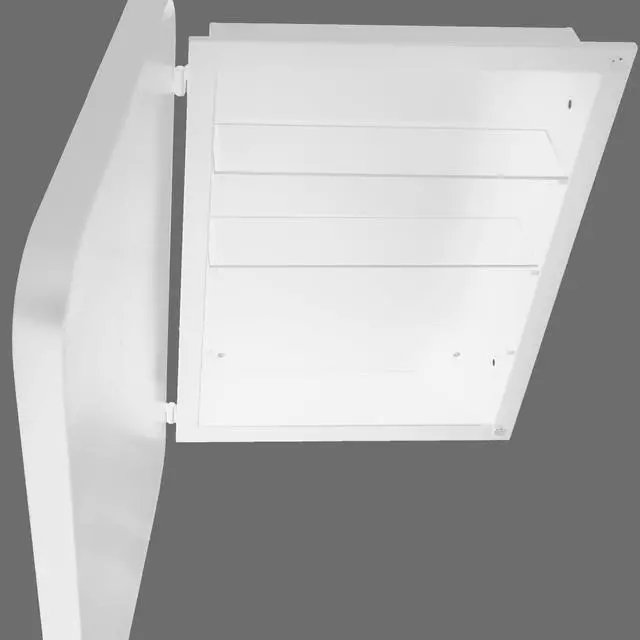 Alt view image 7 of 7 - 16x24 Inch Recessed White Metal Framed Medicine Cabinet with Mirror and Adjustable Shelves Black Wall Mirror with Storage for Bathroom