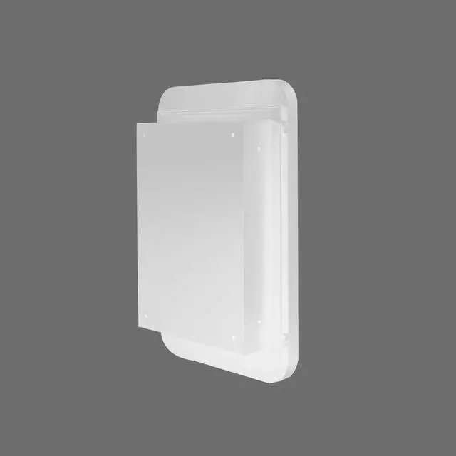 Alt view image 6 of 7 - 16x24 Inch Recessed White Metal Framed Medicine Cabinet with Mirror and Adjustable Shelves Black Wall Mirror with Storage for Bathroom