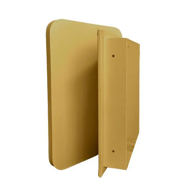 Alt view image 7 of 7 - 16x24 Inch Recessed Metal Framed Medicine Cabinet with Mirror and Adjustable Shelves Wall Mirror with Storage for Bathroom, Matte Gold