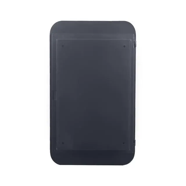 Alt view image 6 of 7 - 20x30 Inch Recessed Black Metal Framed Medicine Cabinet with Mirror and Adjustable Shelves Black Wall Mirror with Storage for Bathroom